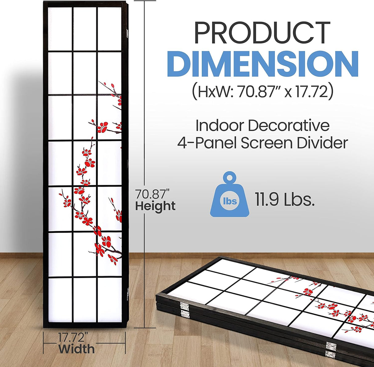 Biombos o Divisor de habitación SERENELIFE SLRDFL7