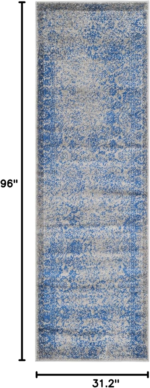 Alfombra Runner Oriental Desgastada, Fácil Cuidado, ADR109A