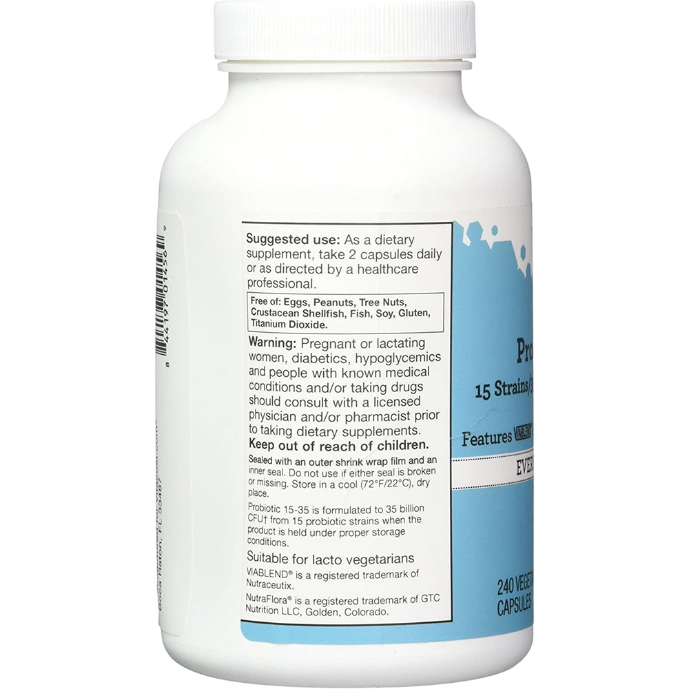 Suplementos vitacost Probiotico 15 – 35 240 Cápsulas