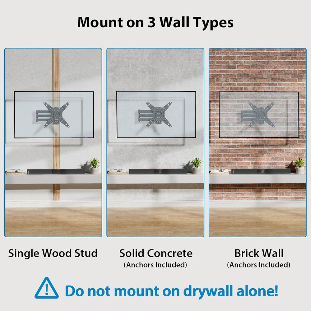 Soporte de Pared Articulado Pipishell para TV 13-42, VESA 200x200