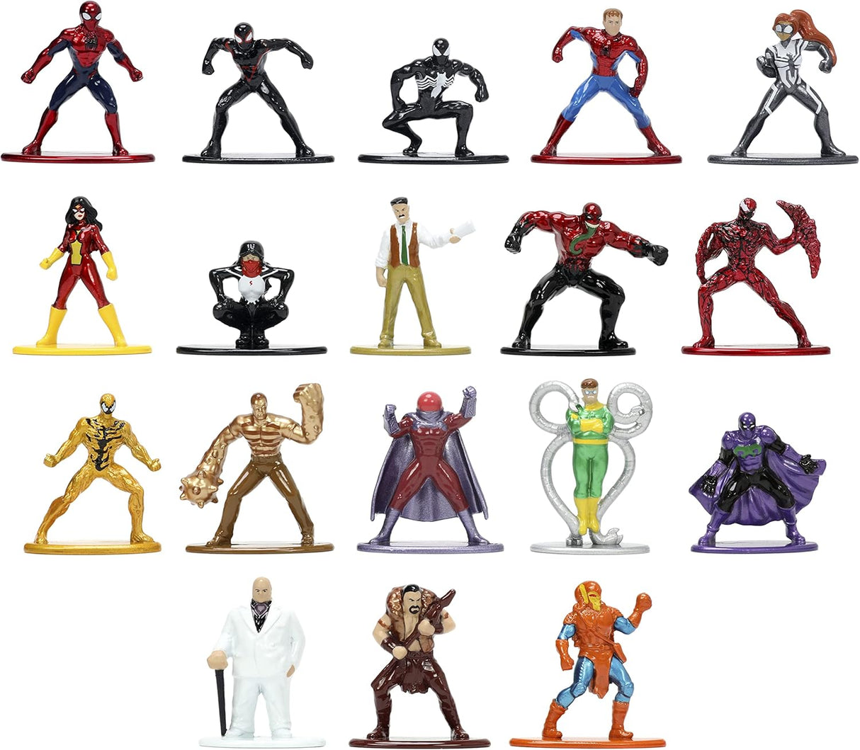 Jada Toys Figuras Marvel Spider-Man 18-Pack Serie 8