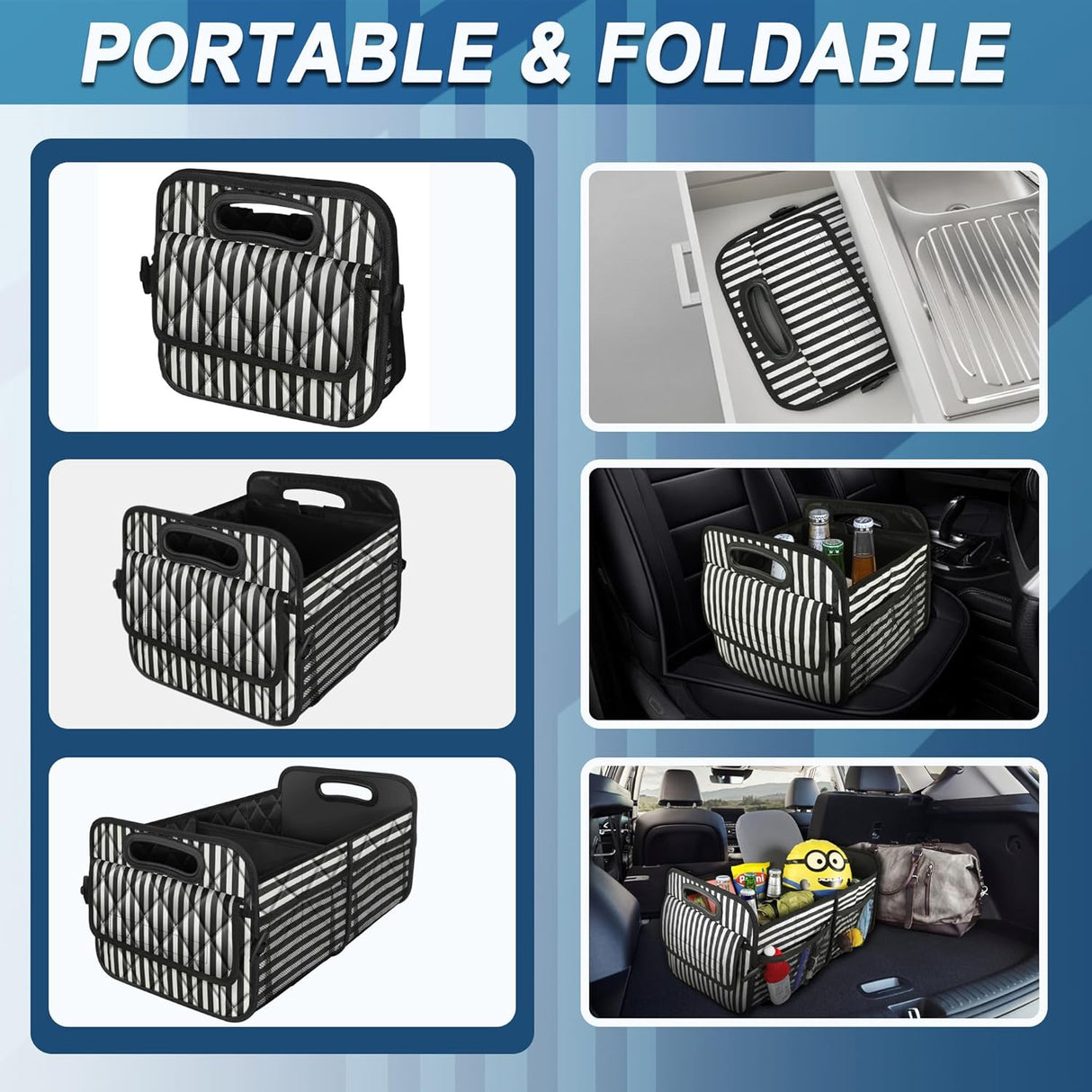 Organizador de Maletero Deosk, 6 Bolsillos, Impermeable, SUV