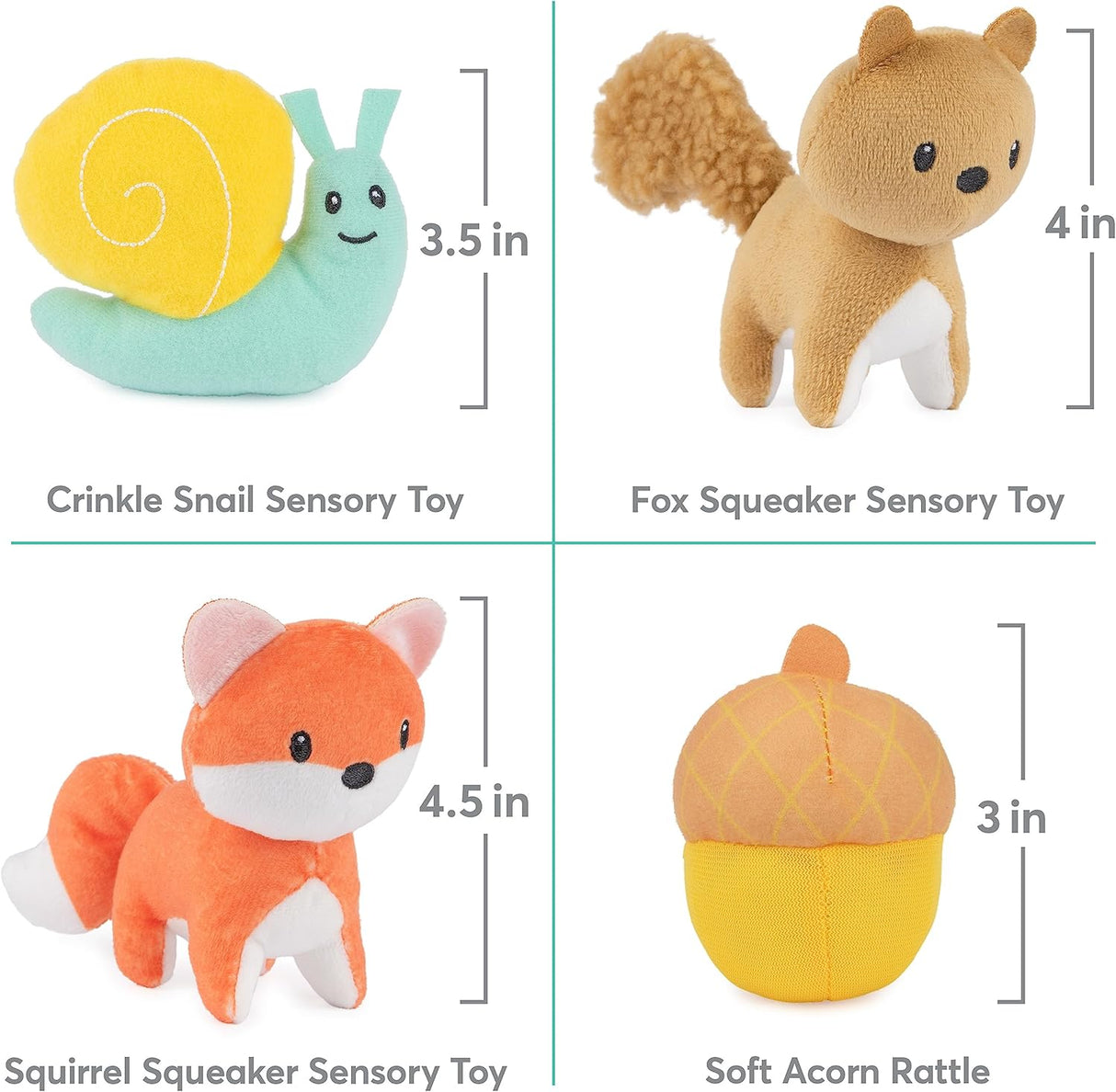 Juego de Peluche GUND Baby Woodland, 5 piezas, 7.5”