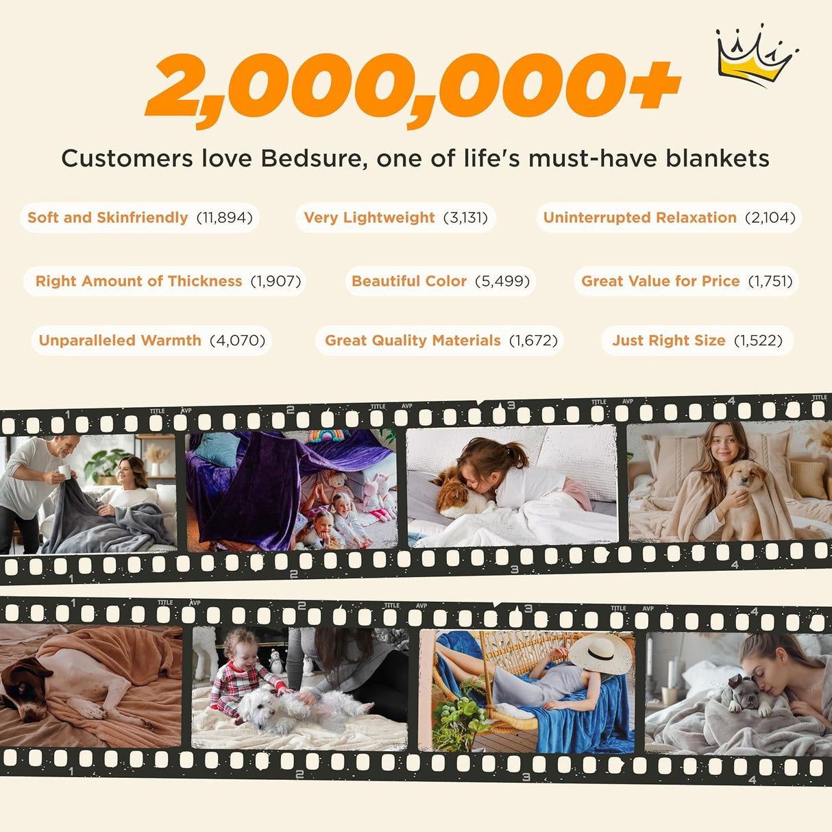 Manta Fleece Bedsure 50x60 Pulgadas Suave y Ligera