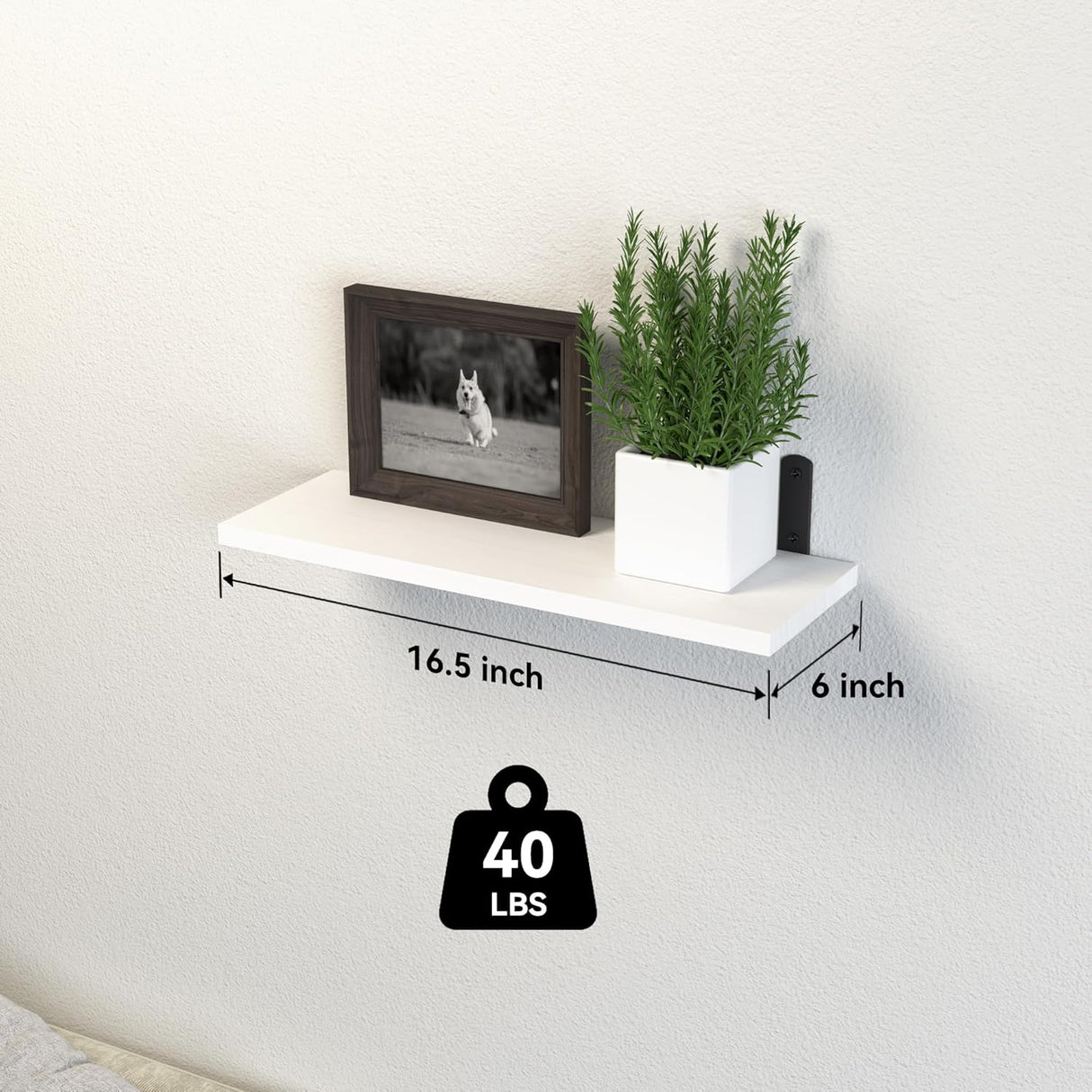 Estantes Flotantes de Madera, 5 Sets, Decoración y Almacenaje