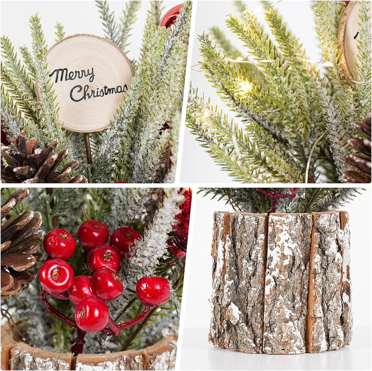 Árbol de Navidad Mini 12 pulgadas N&T, Decoración Artificial