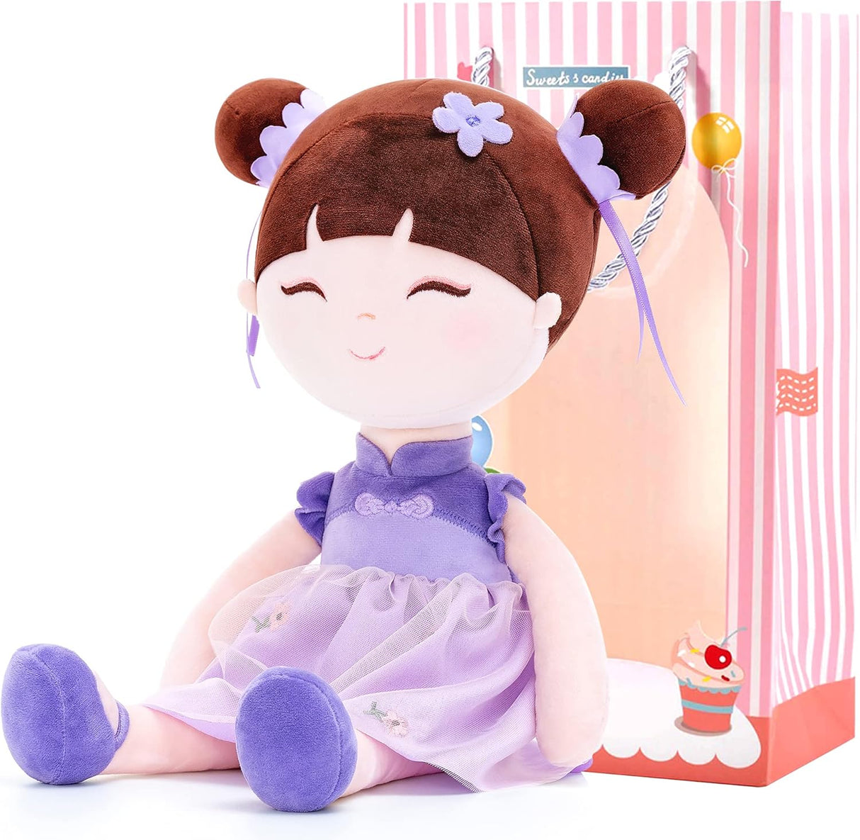 Peluche de Muñequitas para niñas de 16 pulgadas lila