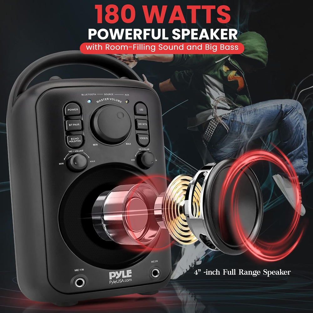 Parlante Portátil inalámbrico PYLE-PRO PPHP40KAS