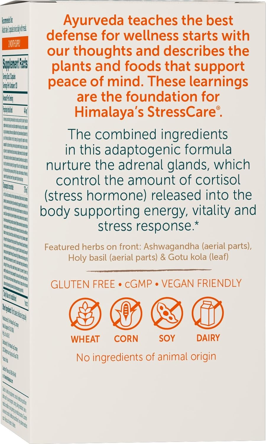 Suplemento Herbario para Estrés y Energía, Vegano, 240 cápsulas