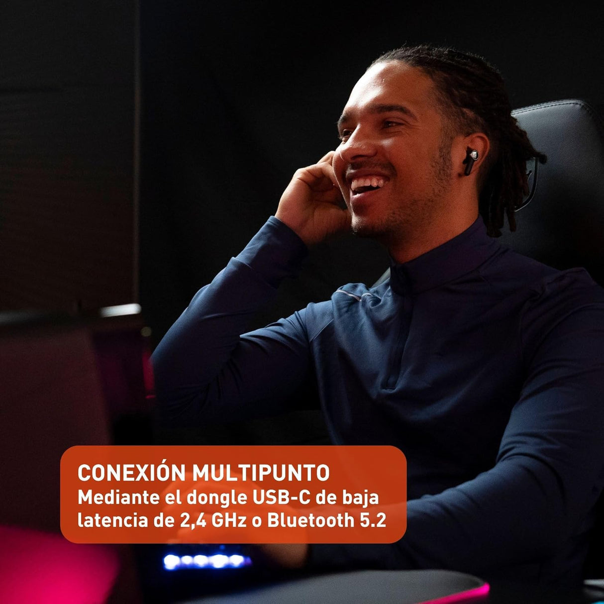 Auriculares JBL Quantum TWS, Cancelación de Ruido, Gaming
