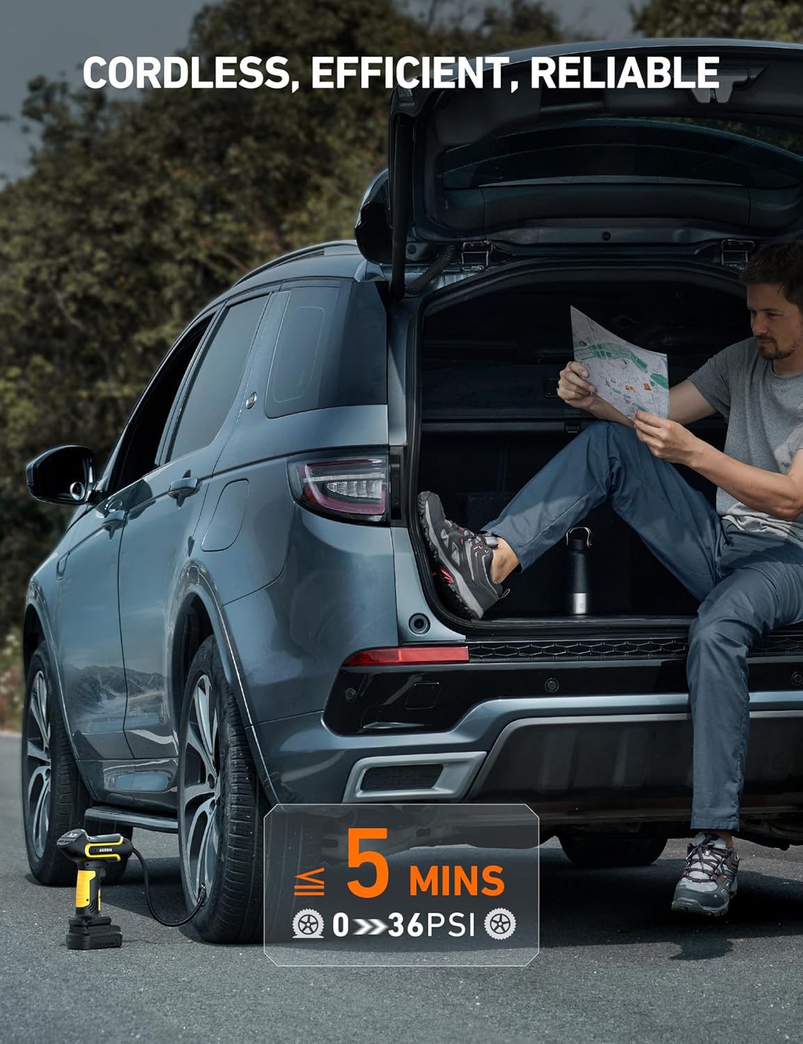inflador de neumáticos bomba de aire150 PSI inalámbrico