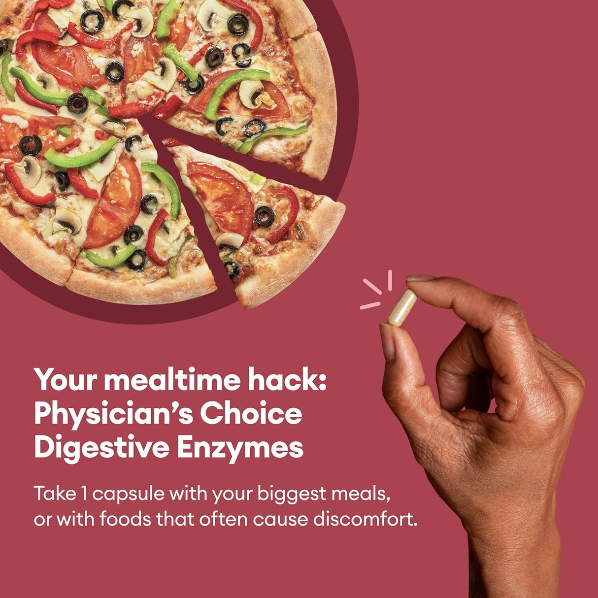 Suplemento Enzimas digestivas múltiples bromelina prebiótico