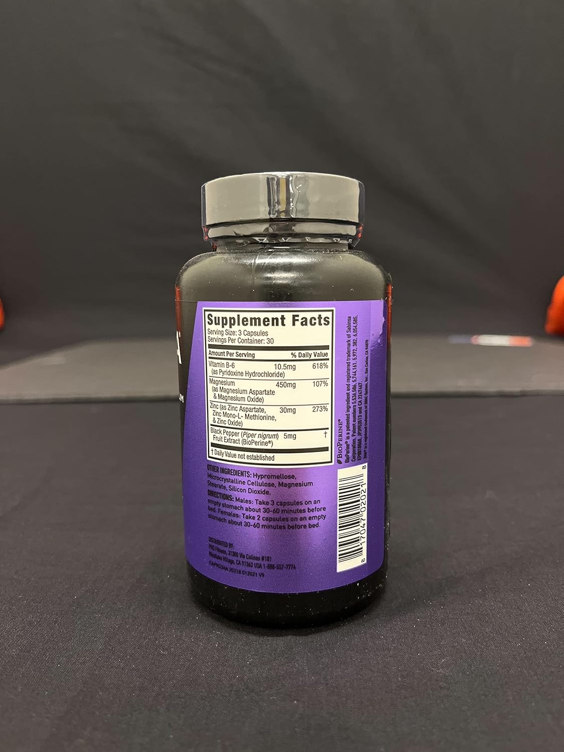 Suplemento ZMA JYM zinc de magnesio 90 cáp vegetarianas