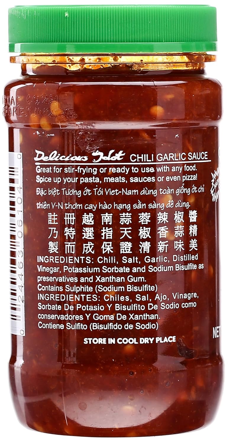Salsa de Ajo Picante Huy Fong, 8 oz, sabor intenso y picante