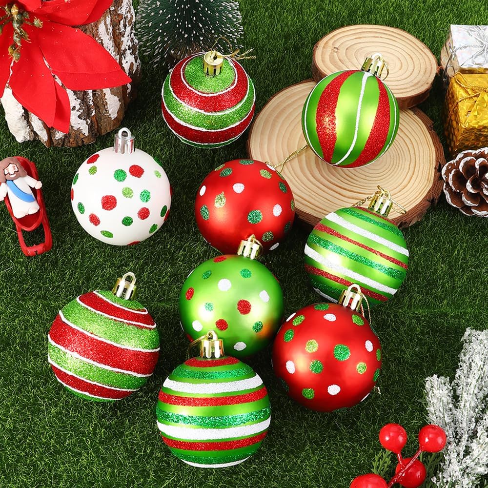 Brillante adornos Bolas de Navidad 18pcs 2.4 Pulgadas
