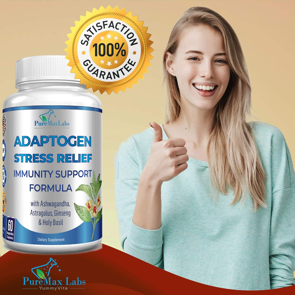 Adaptogen Fórmula de apoyo inmunológico para aliviar estrés