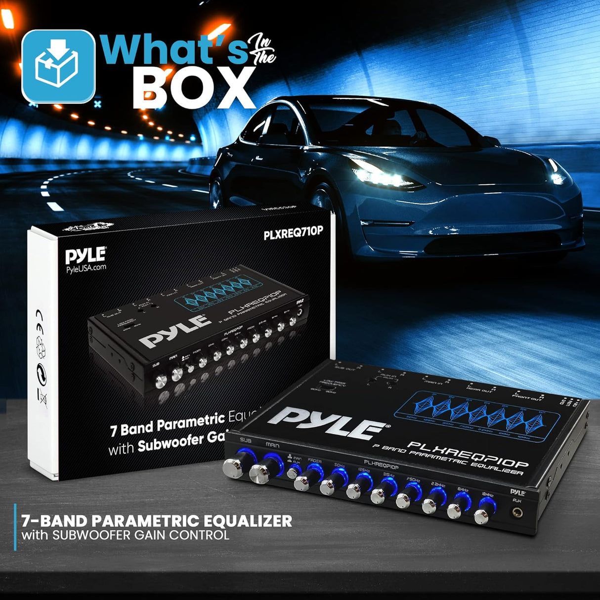 Ecualizador paramétrico de 7 bandas PYLE PLXREQ710P