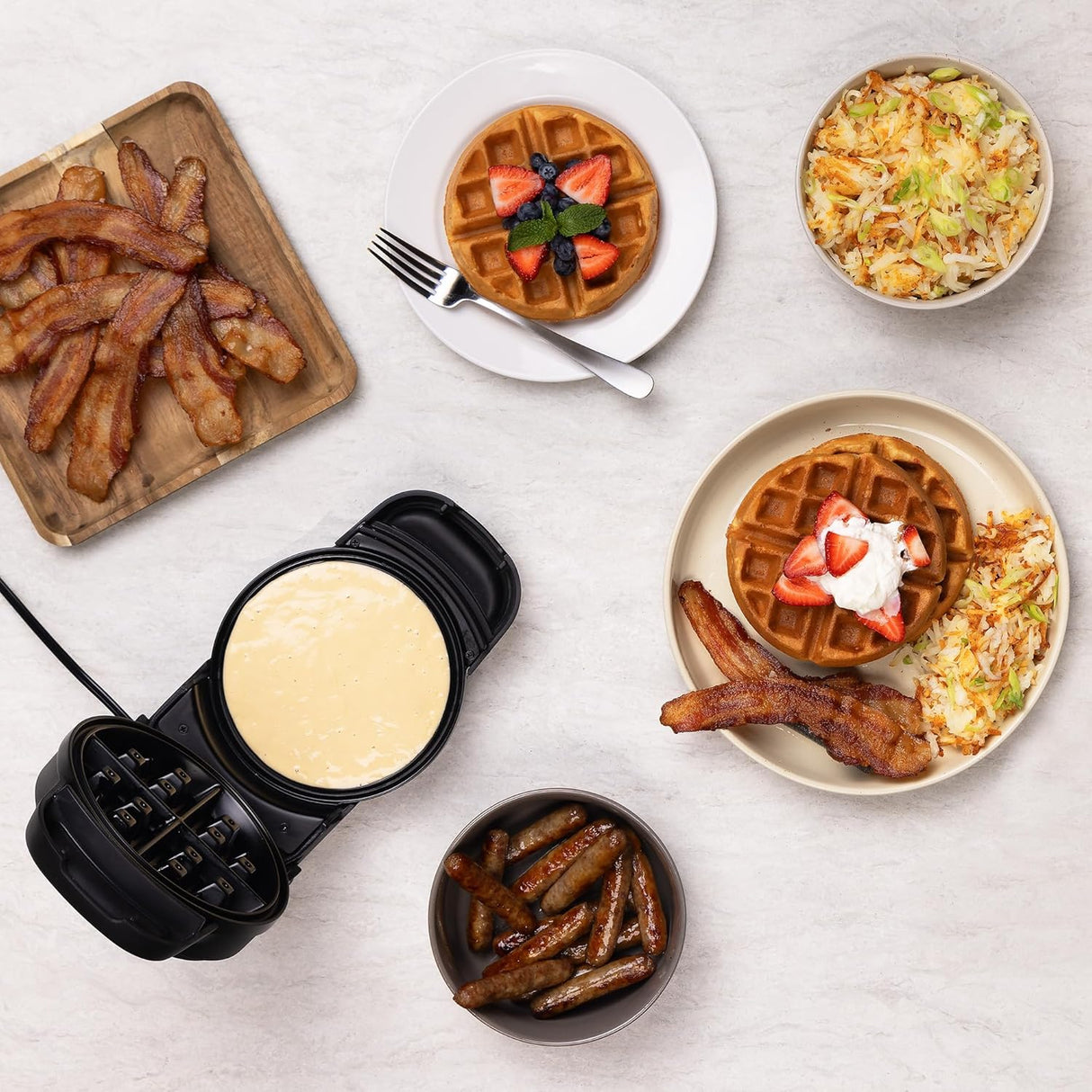 Waflera Belga Presto 03517 - Doble, Antiadherente y Compacta