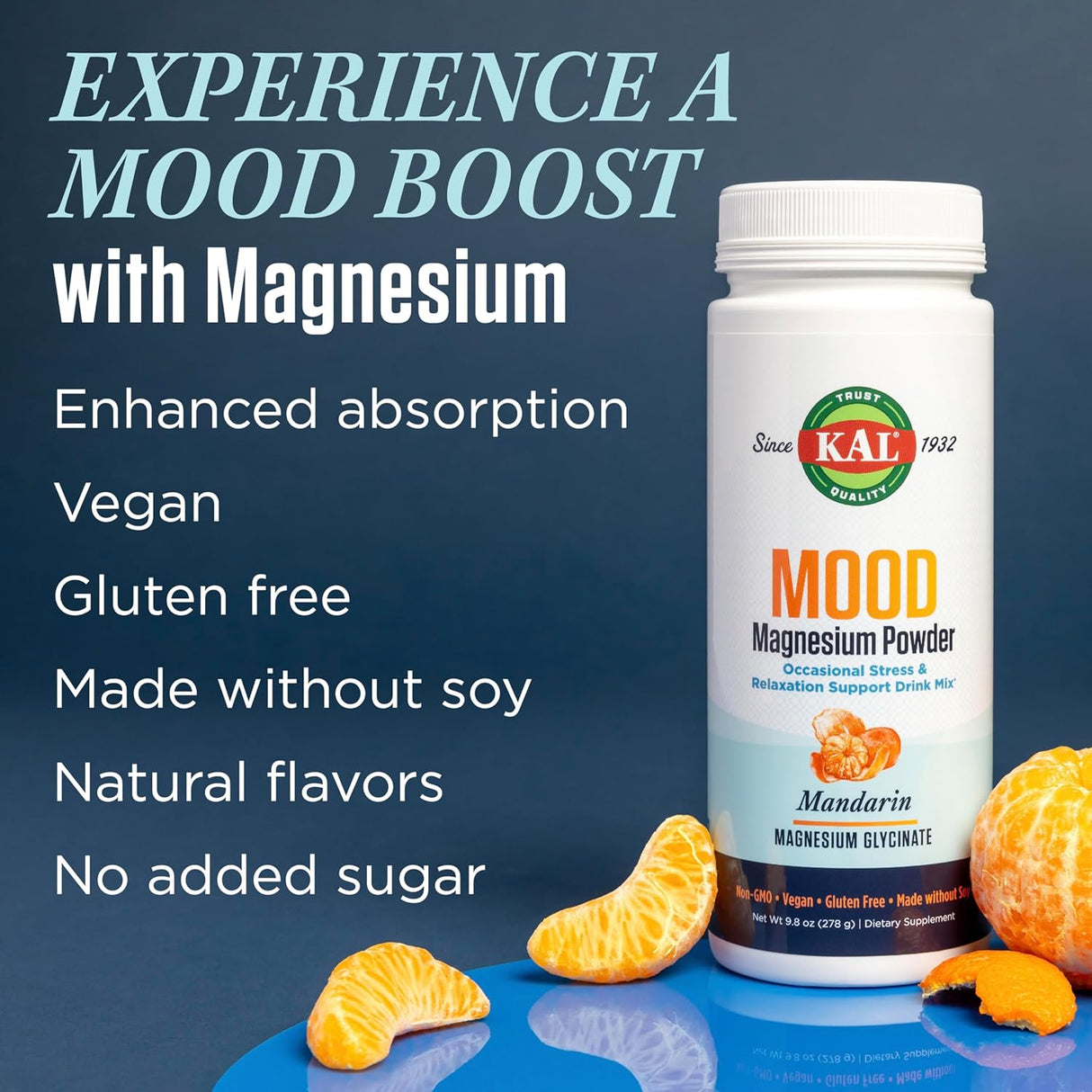 Magnesio en polvo con L-teanina Suplemento KAL