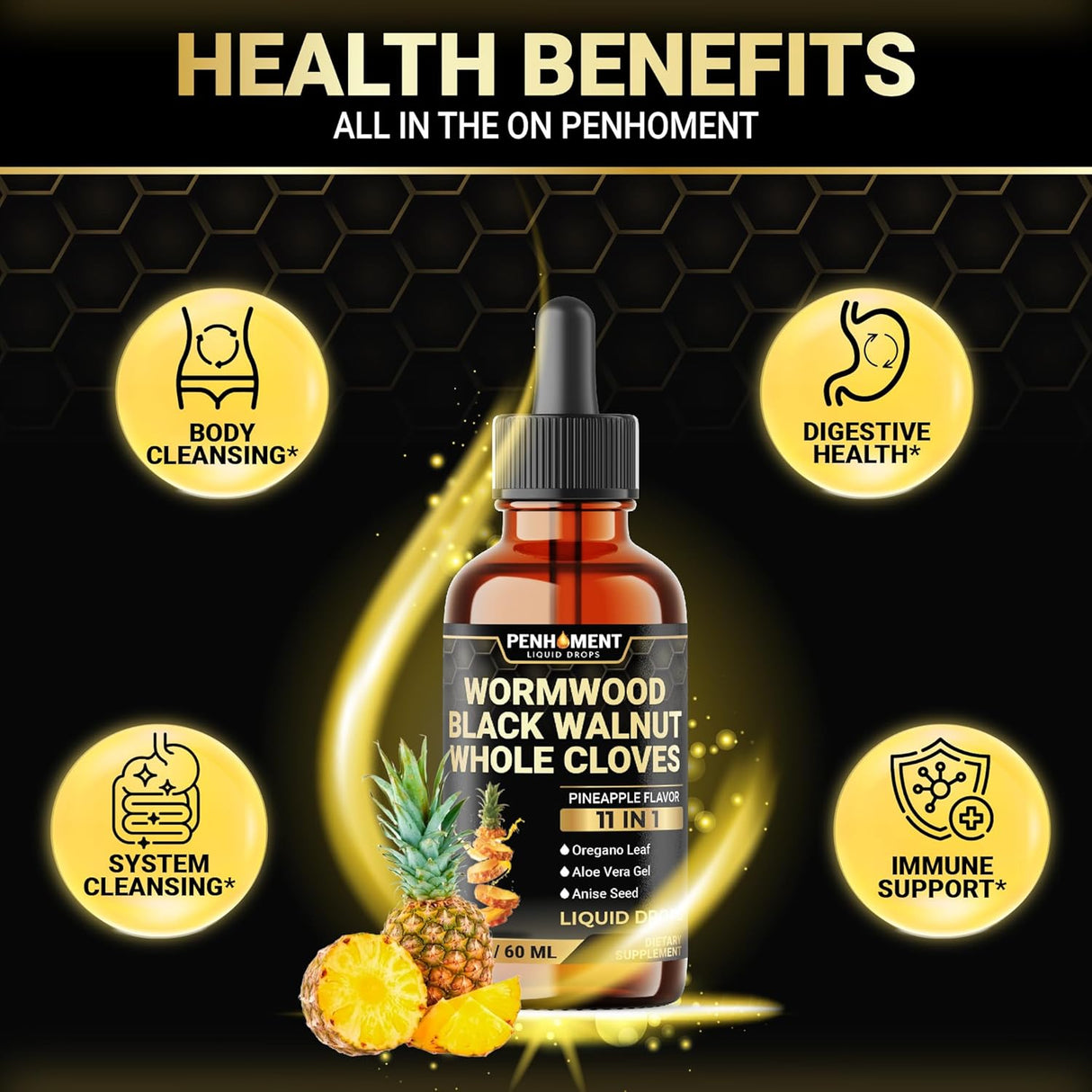 Tinte de Black Walnut Wormwood Cloves 2100mg 2FLOZ