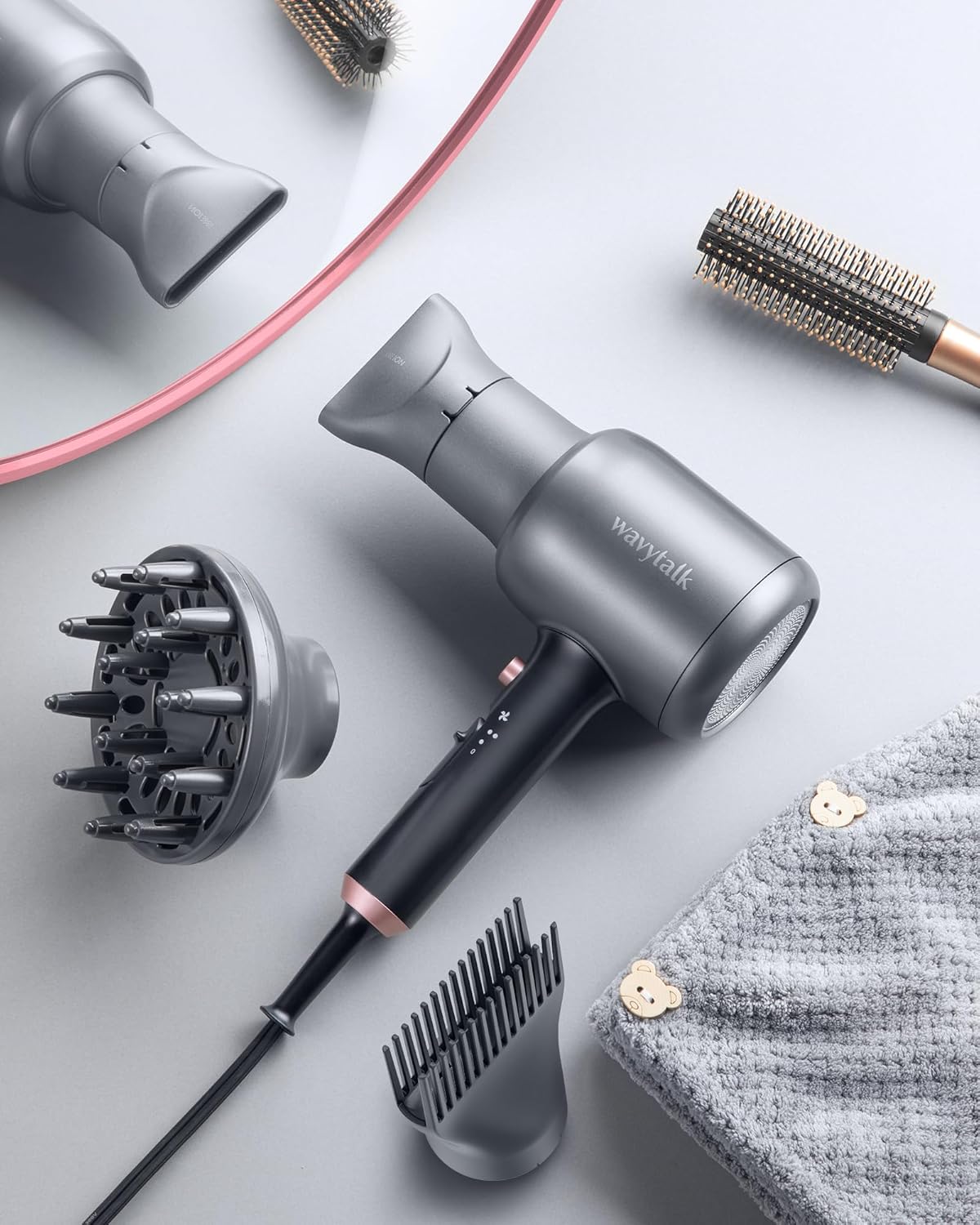 Secador de pelo profesional potente flujo de aire de 1875 W