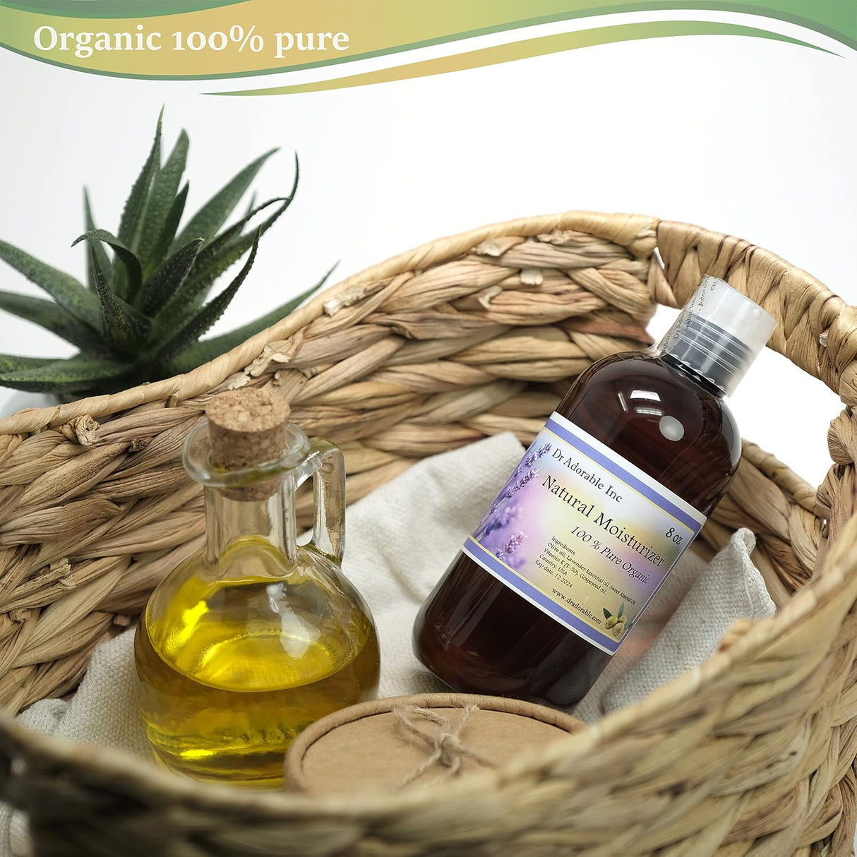 Hidratante Orgánico Natural para Piel y Cabello Secos 8 oz