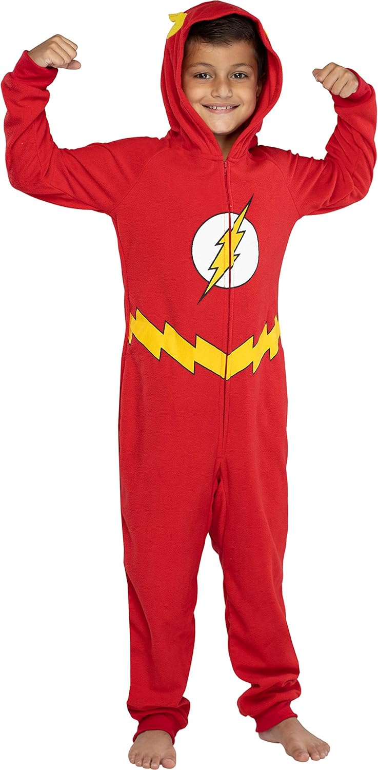 DC Comics - Disfraz de superhéroe con capucha para hombre, Multi