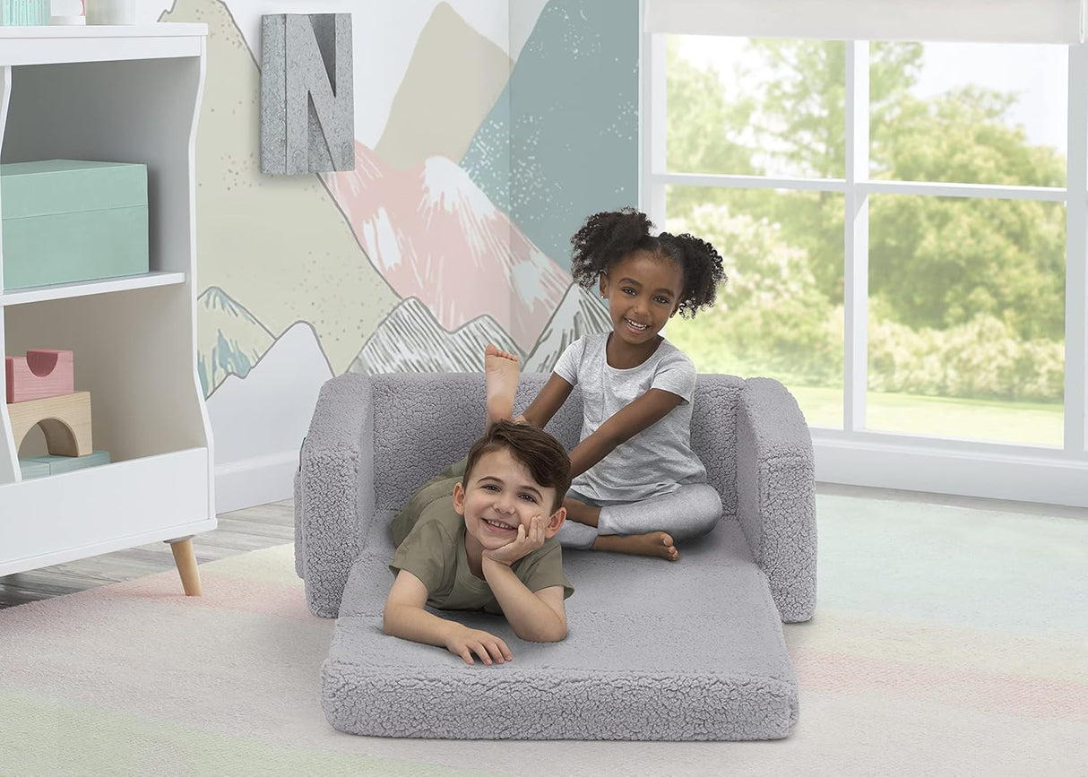 Silla convertible 2 en 1 en cama abatible para niños, Gris