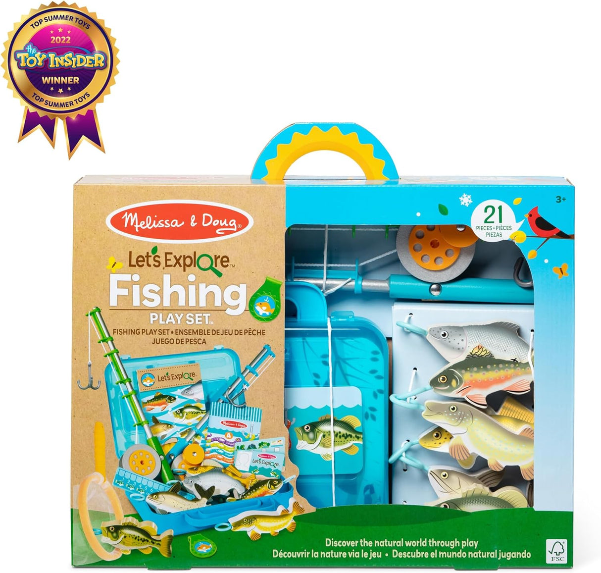 Juego de Pesca Melissa & Doug - 21 Piezas, FSC Certificado