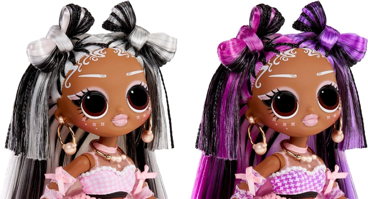 Muñeca con pelo que cambia de color, modas y accesorios - 4+