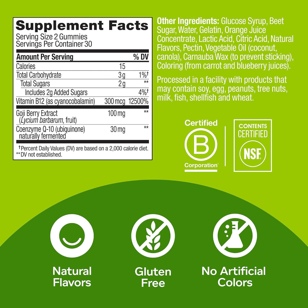 Suplementos Olly Daily Energy pasión tropical gomosos 60 un