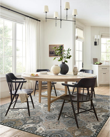 Alfombra marroquí de 6 x 9 pies grande para sala Lahome