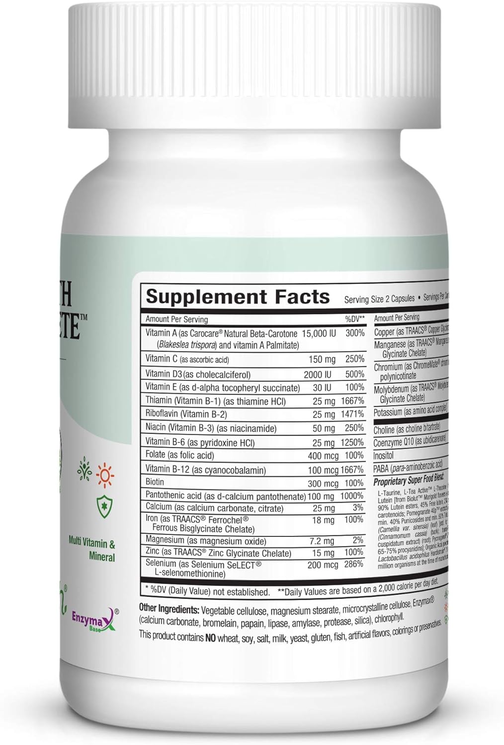 Maxi Health Two Complete - Multivitaminas y Minerales 60 Cáp