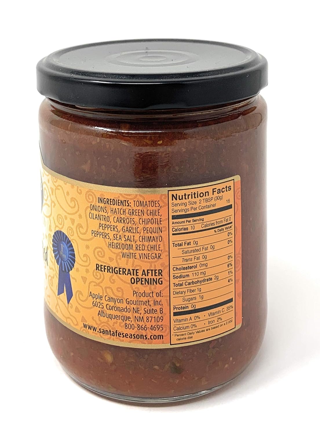 Salsa Chimayo Roja, Santa Fe Seasons, 16 OZ