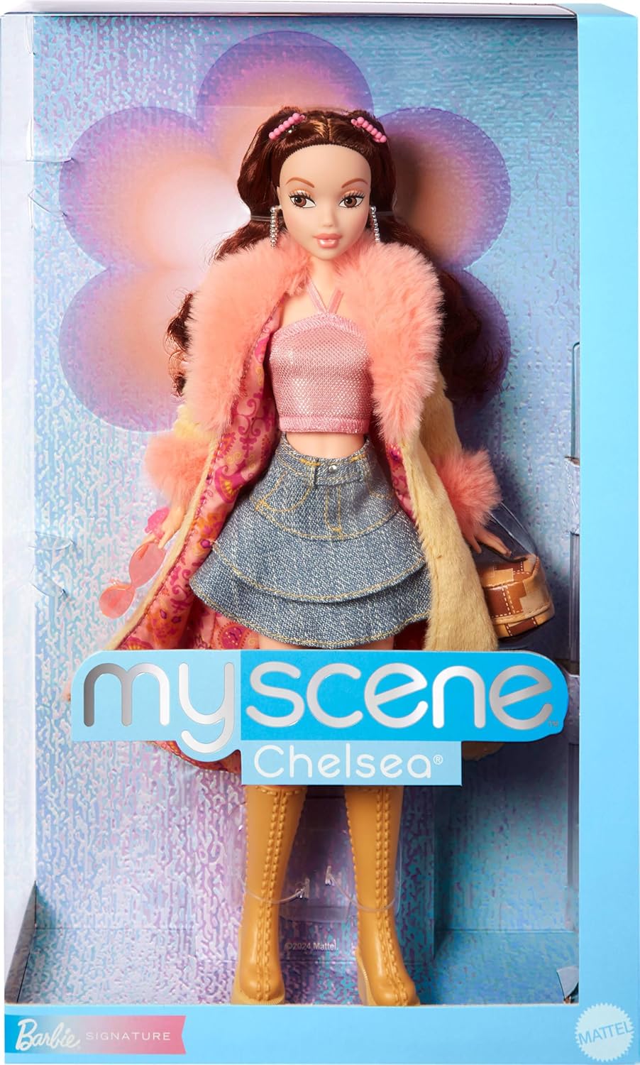 Muñeca Barbie My Scene Chelsea, Outfit Y2K, Accesorios y Base