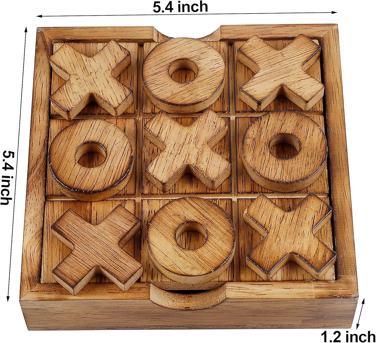 Juego de Mesa Tic Tac Toe y 4 en Línea - Glintoper, Madera