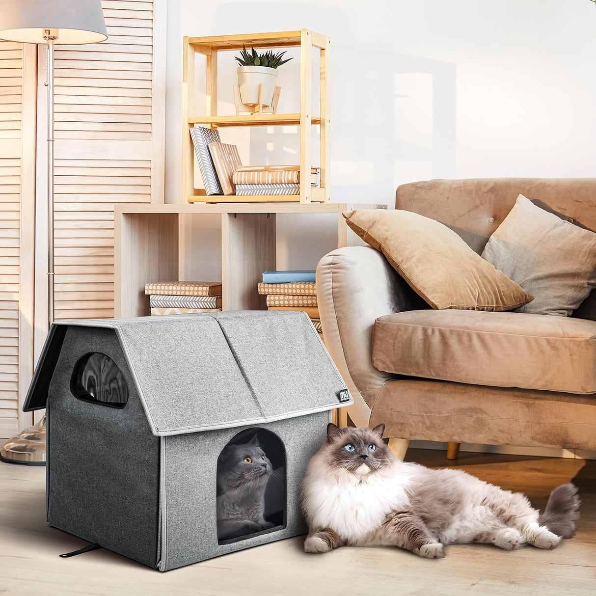 Casa para Gatos MIU Color, Aislada, Grande, 17.1 x 15 x 16.6