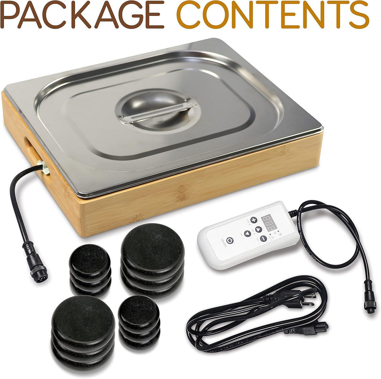 Piedras para Masajes portátil SERENELIFE PSLMSGST20