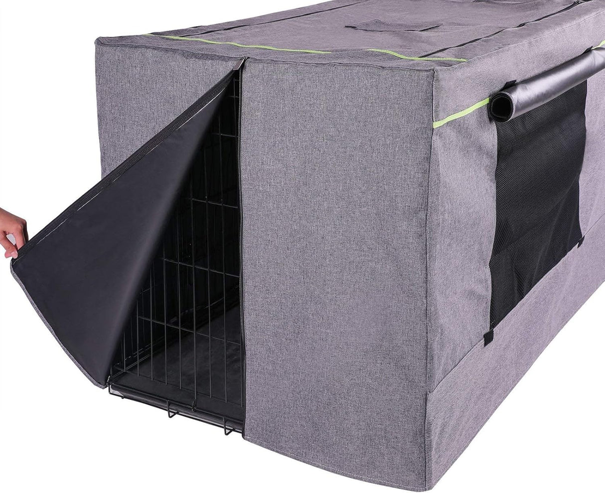 Petsfit Cubierta de caja se adapta a jaula de alambre gris