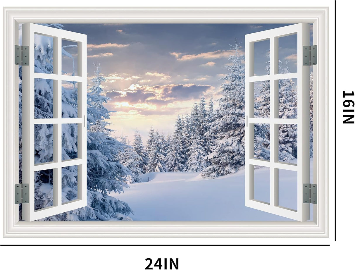 Adhesivo de pared para ventana, mural de pared de ventana