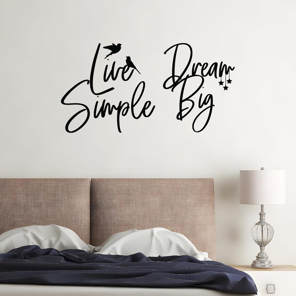 Vinilo Decorativo Live Simple Dream Big, Estilo Inspirador g7554