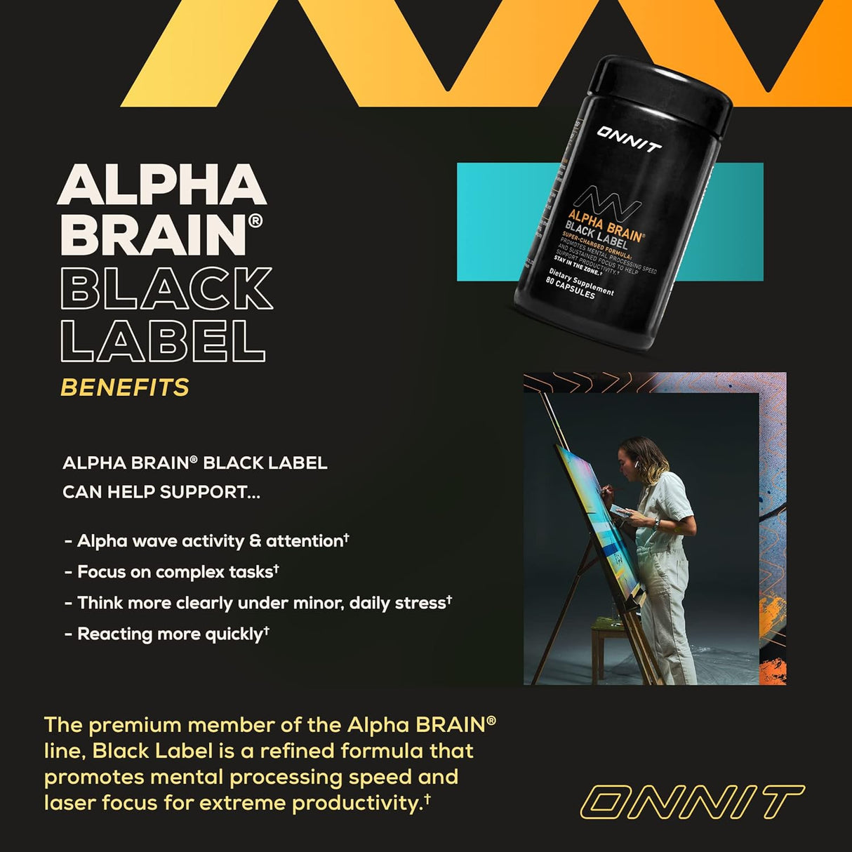 Suplemento cerebral de citicolina Enfoque concentración