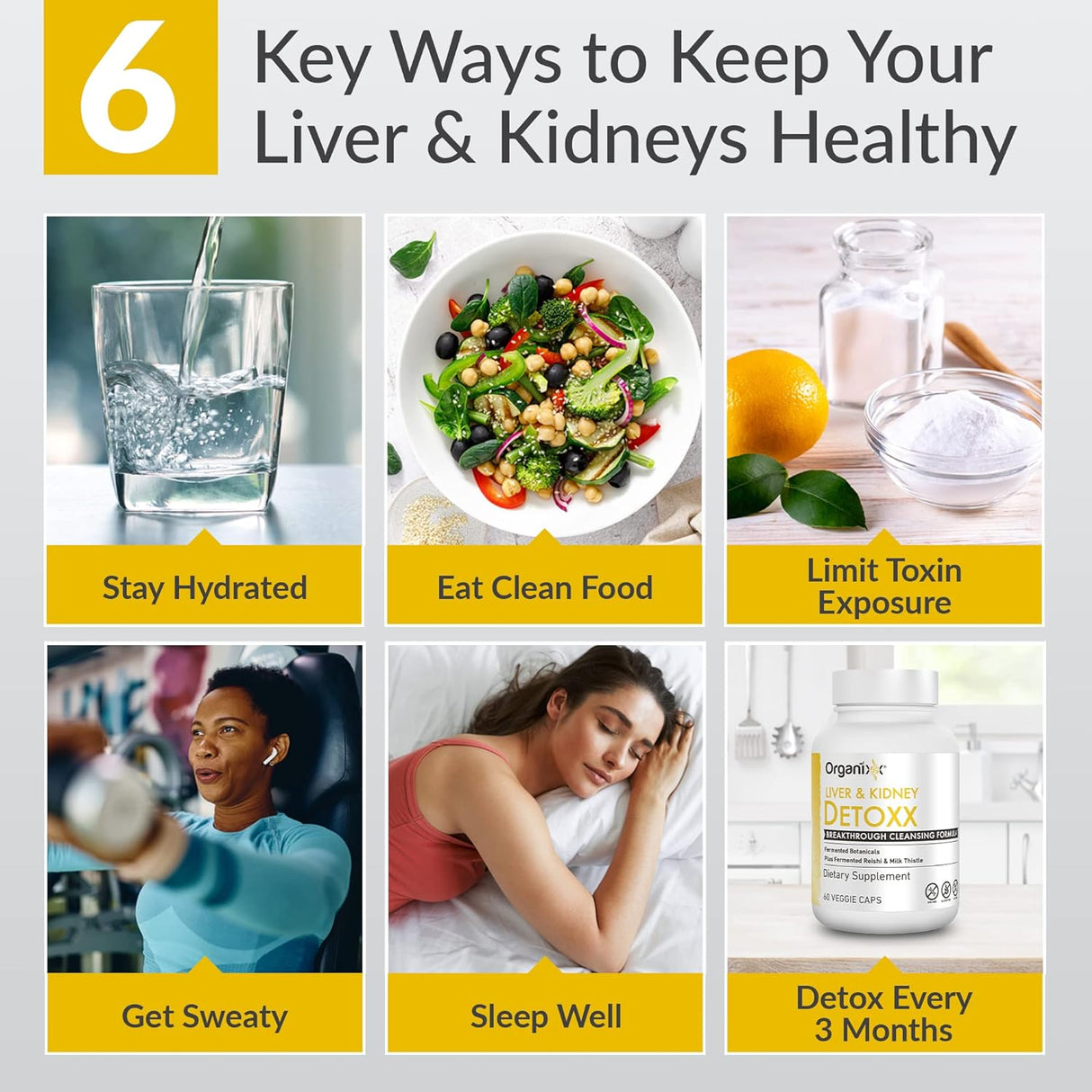 Suplemento de limpieza desinfectante de hígado y riñón