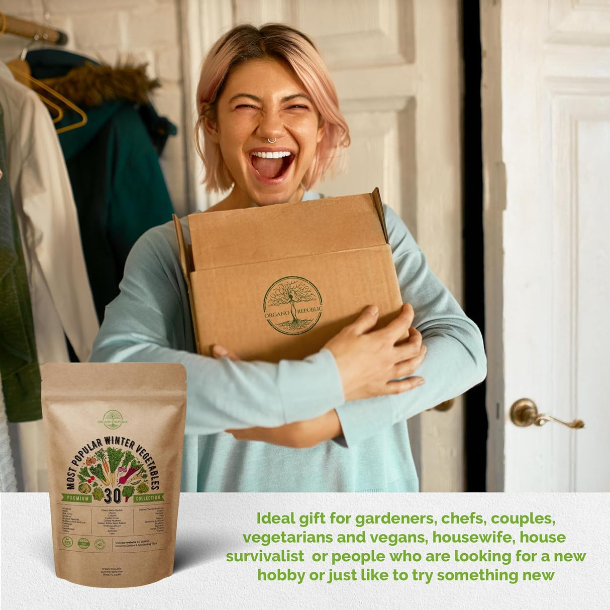 Pack de Semillas de Verduras de Invierno - 30 Variedades Heirloom