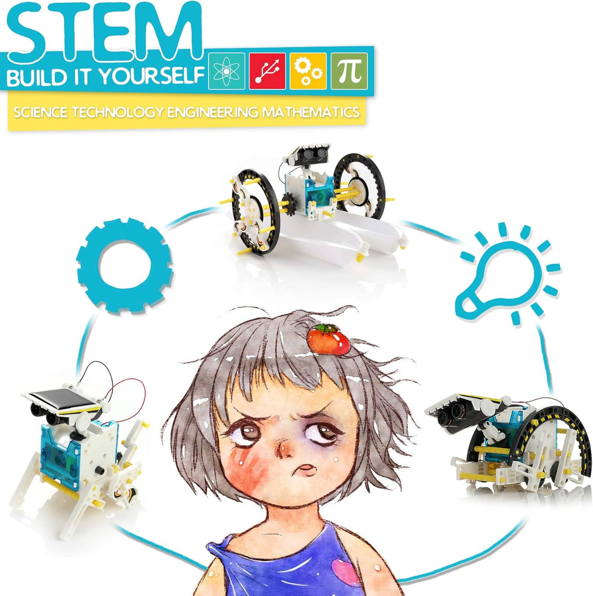 Kit Solar Educativo 13 en 1 Kidwill, Juguete STEM para Niños