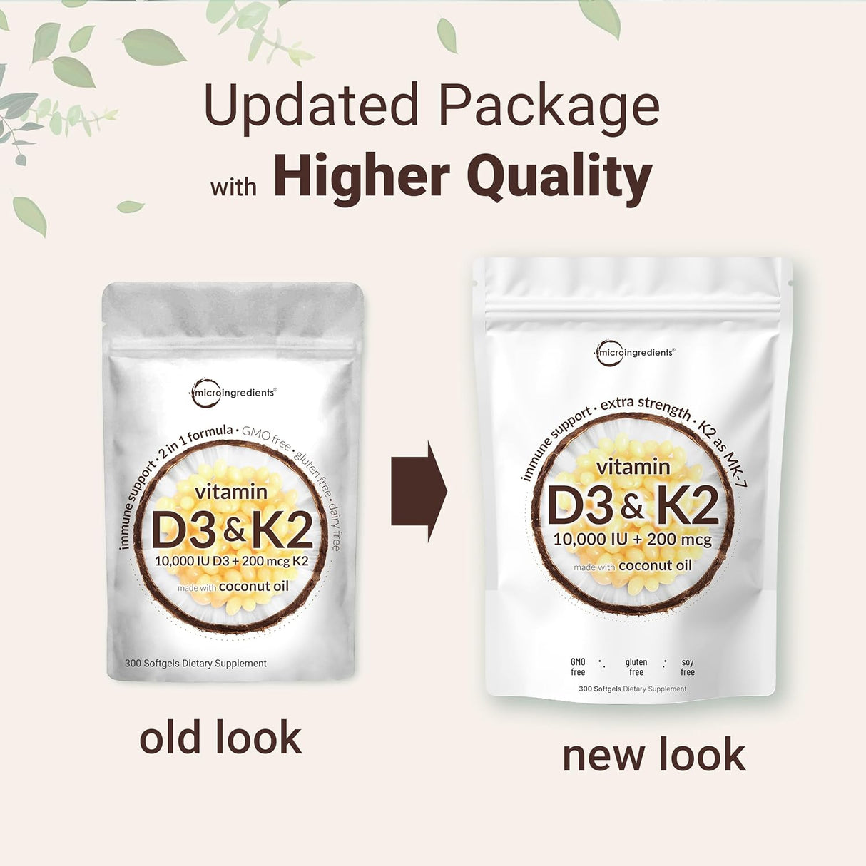 Vitamin D3 K2 200mcg 2 Pack – Salud Ósea e Inmune