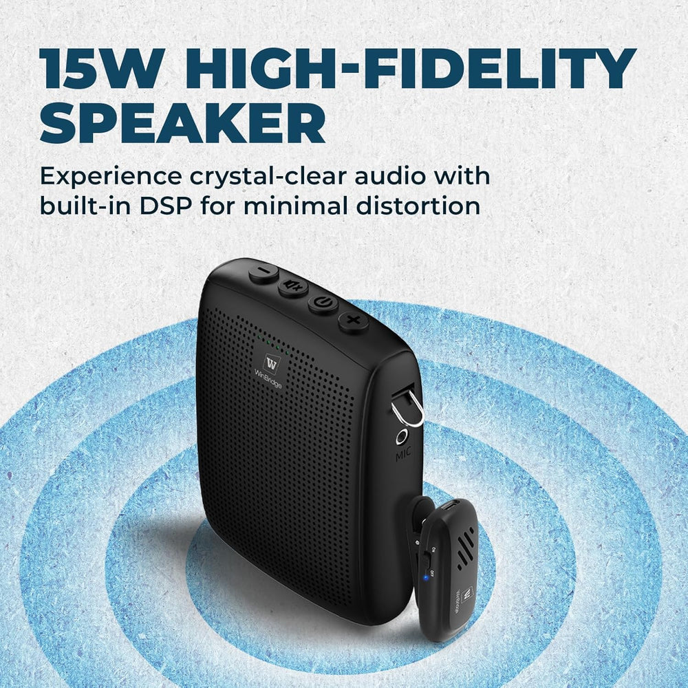 Amplificador de Voz Inalámbrico con Micrófono Lavalier WB005