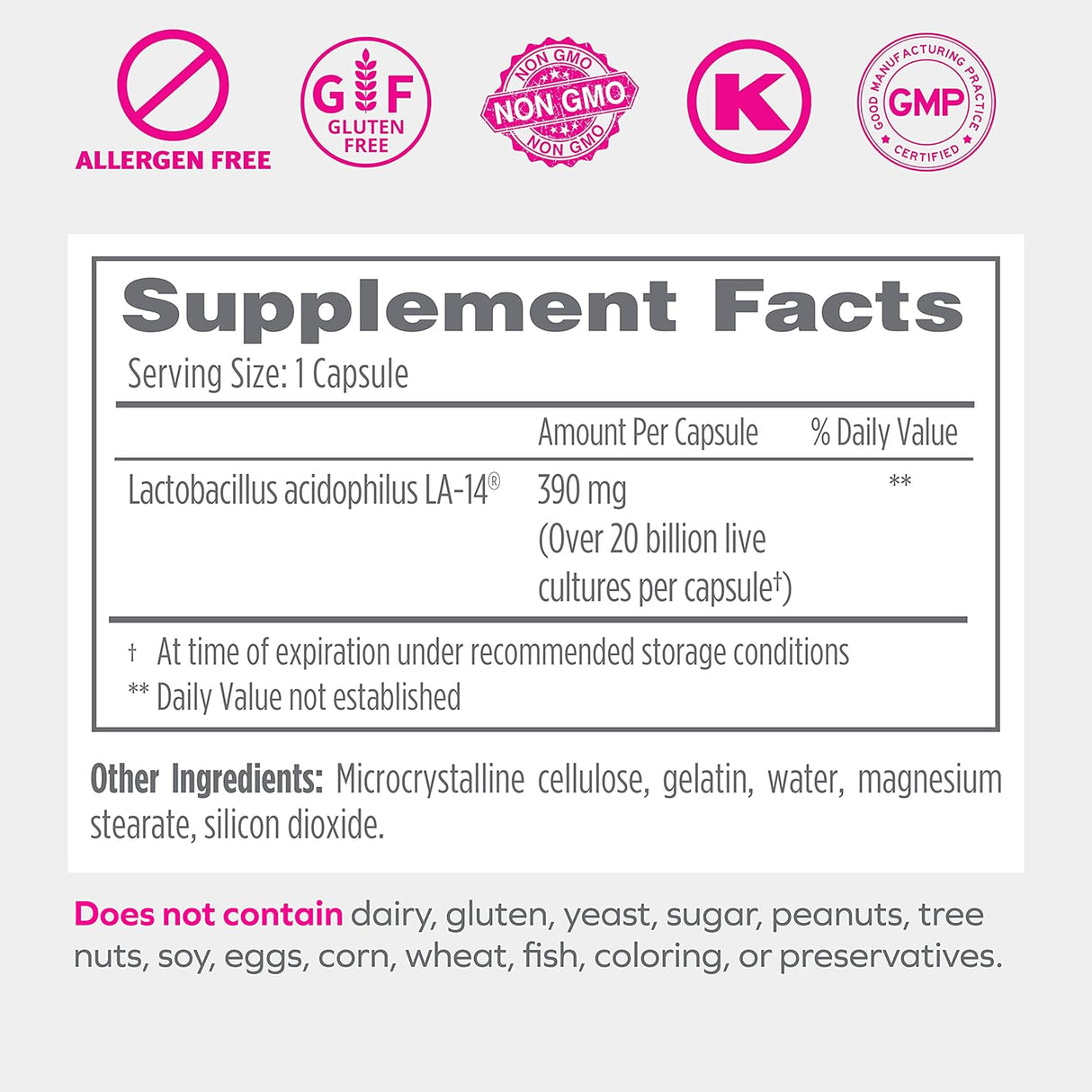 Florajen Probióticos Acidophilus, salud intestinal, salud vaginal y suplemento de apoyo inmunológico, alivio del estreñimiento y la hinchazón para adultos, 90 cápsulas (refrigerado)