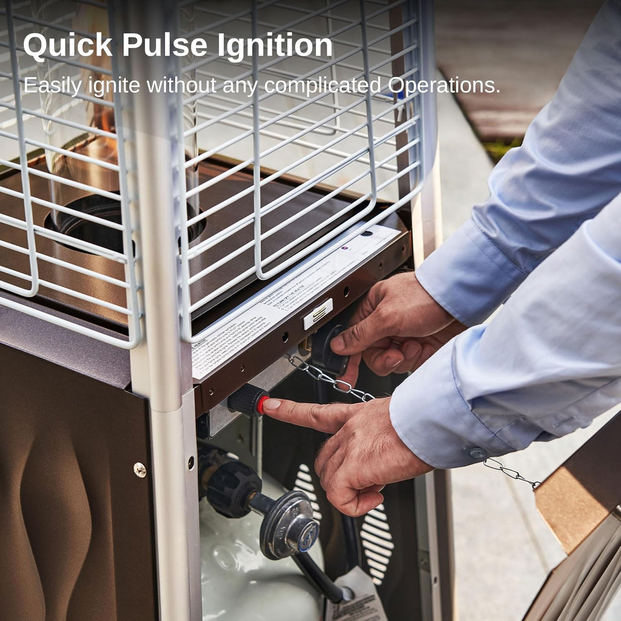 Calentador de patio al aire libre tubo cuarzo EAST OAK