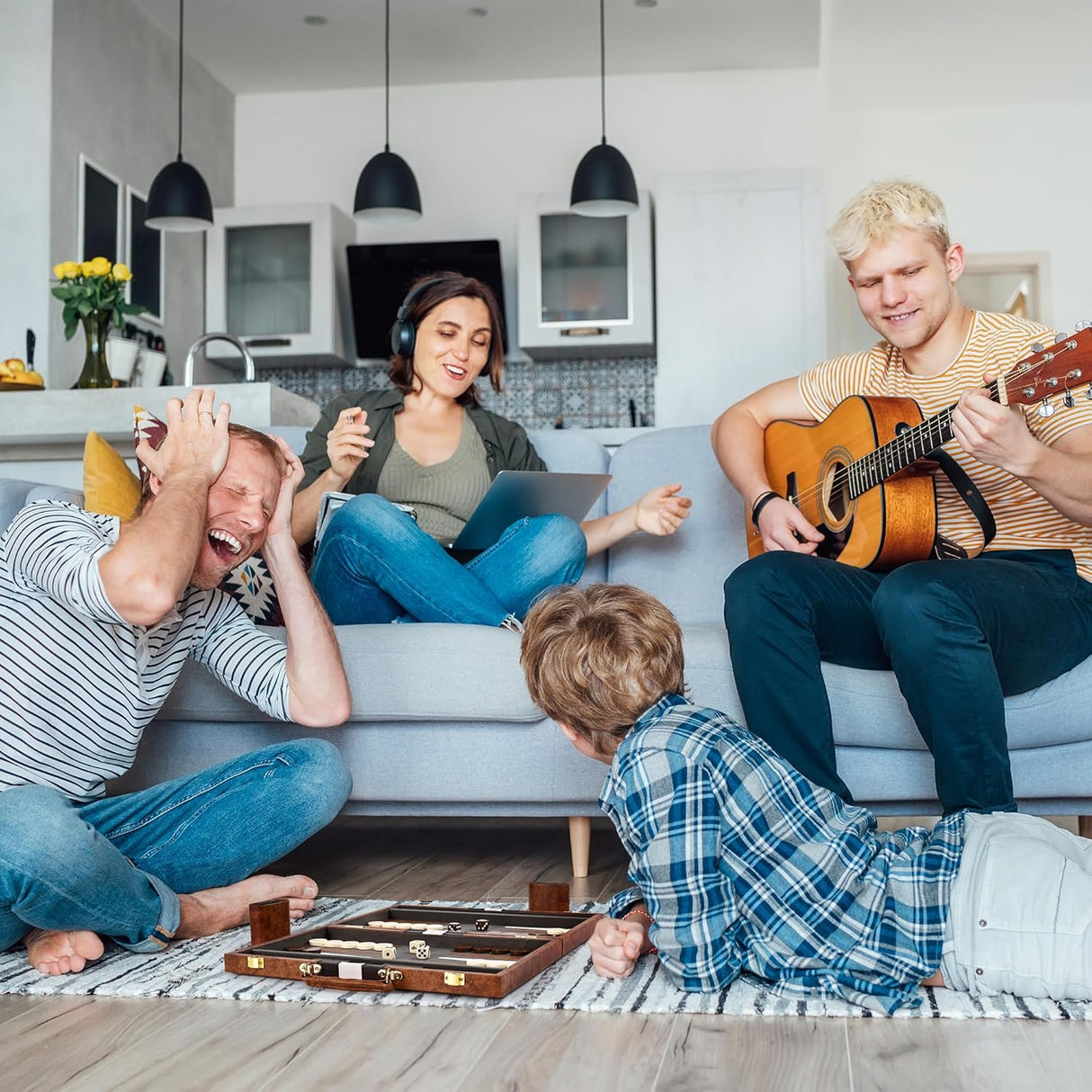 Juego de Mesa Backgammon Ropoda 15 con Guía de Estrategia